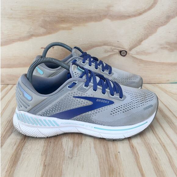 Brooks -Adrenaline GTS 22 -Running Shoes -Gray -Women's -7(D) Wide -1203531D045 - Picture 1 of 9